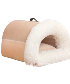 warm plush cat nest bed for winter comfort